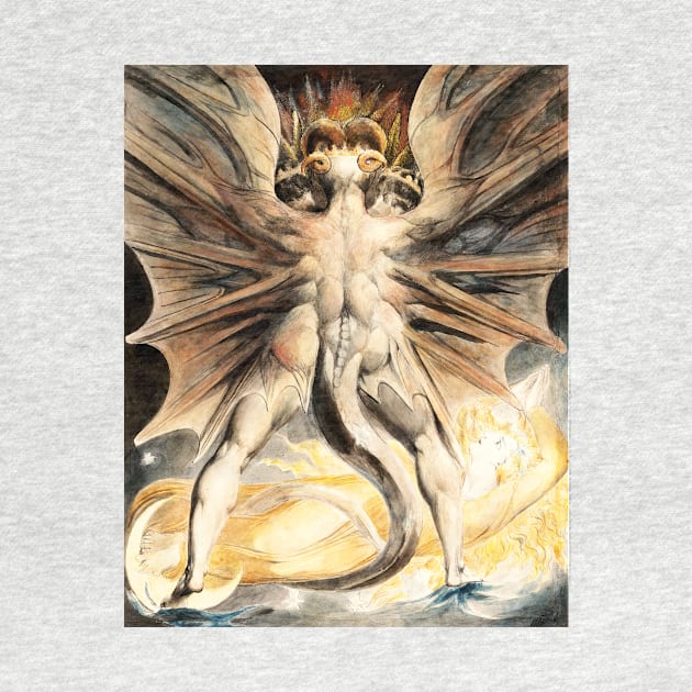 William Blake - The Great Red Dragon and the Woman with the Sun, ca. 1803-1805 by MurellosArt